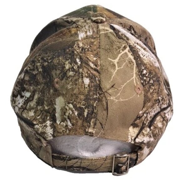 Baseball Hat Camo American Flag R Embroidery Cap Strap Adjust Realtree Hunting - Picture 4 of 6